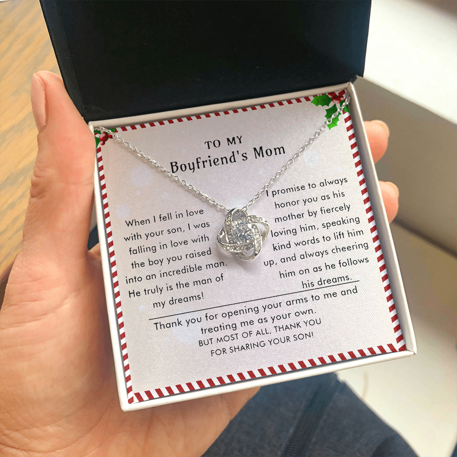 Love Knot Necklace Gift to my Boyfriend's Mom