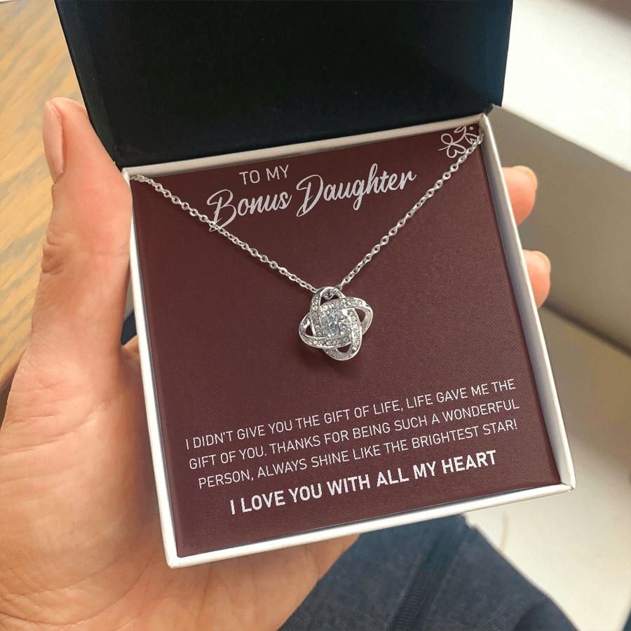 To My Bonus Daughter - Red Necklace