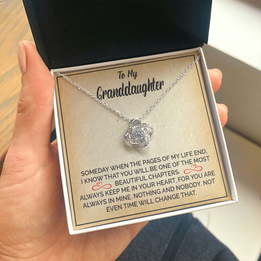 To My Granddaughter | The Love Knot Necklace