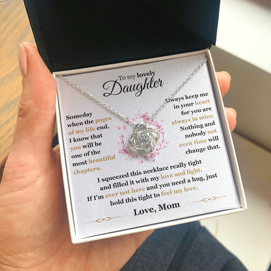 Someday when the pages of my life end Necklace for Daughter