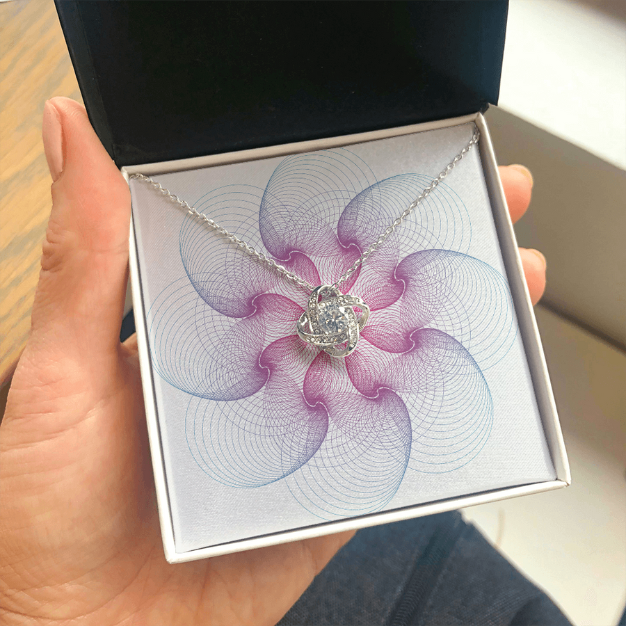 No Words Mandala Necklace Gift for Wife, Girlfriend