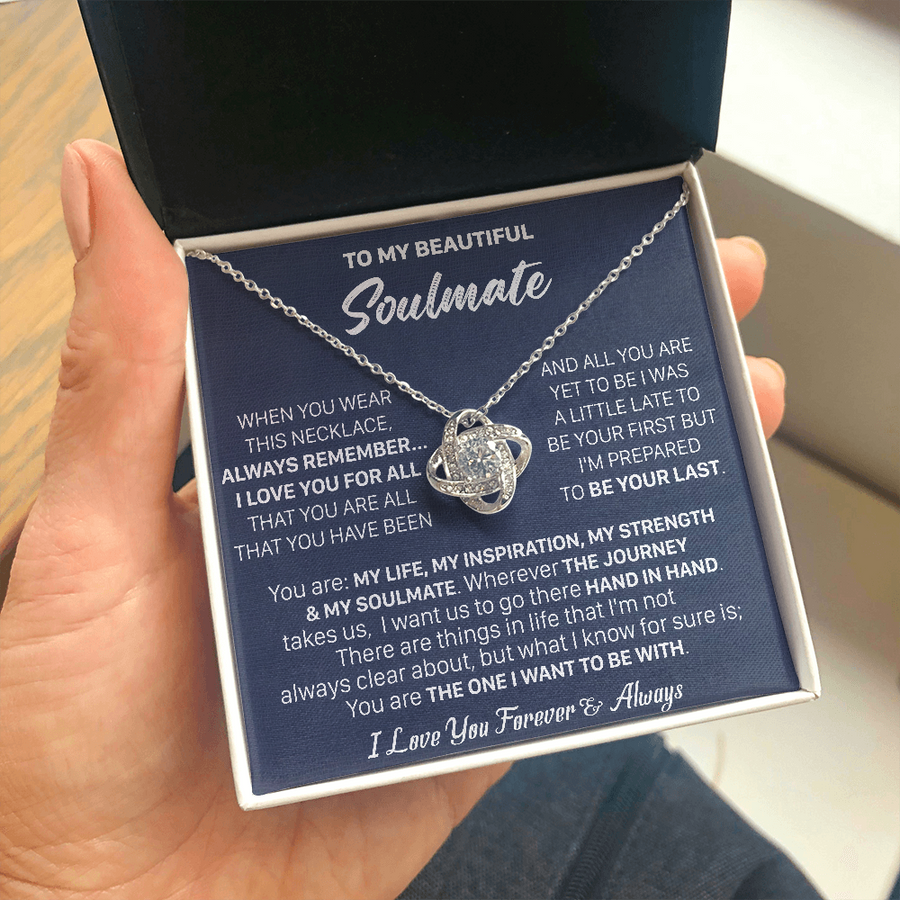 Gift For Your Soulmate Christmas - My Soulmate - Love Knot Necklace