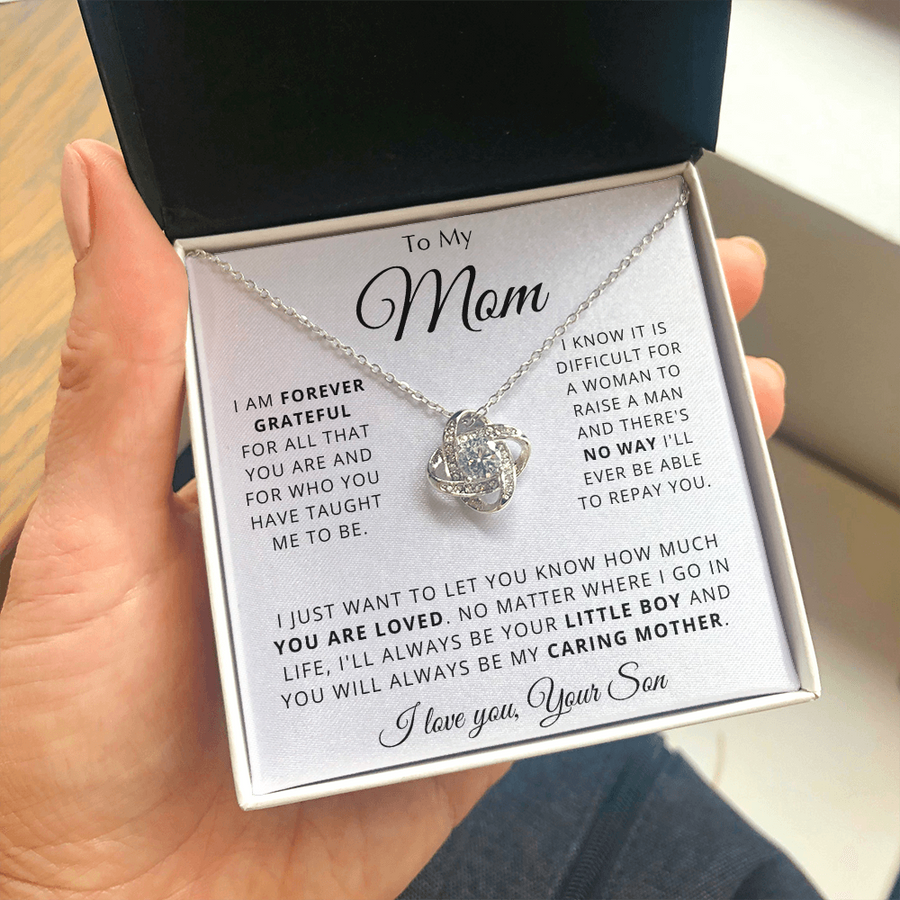 To My Mom Necklace, Mom Jewelry, Gift To Mom From Son, Christmas Gift