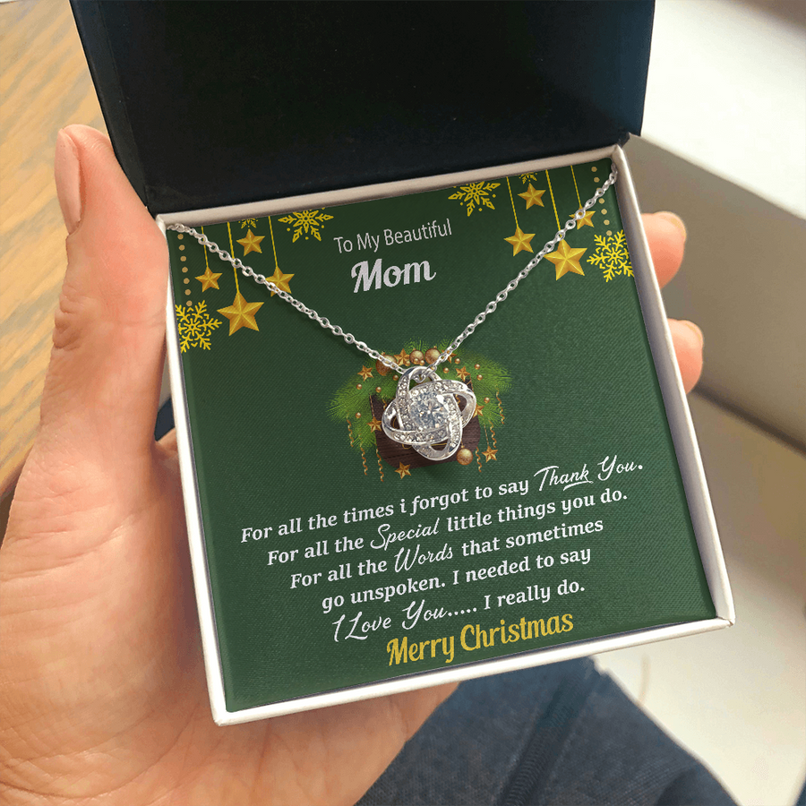 merry xmas mom Necklace