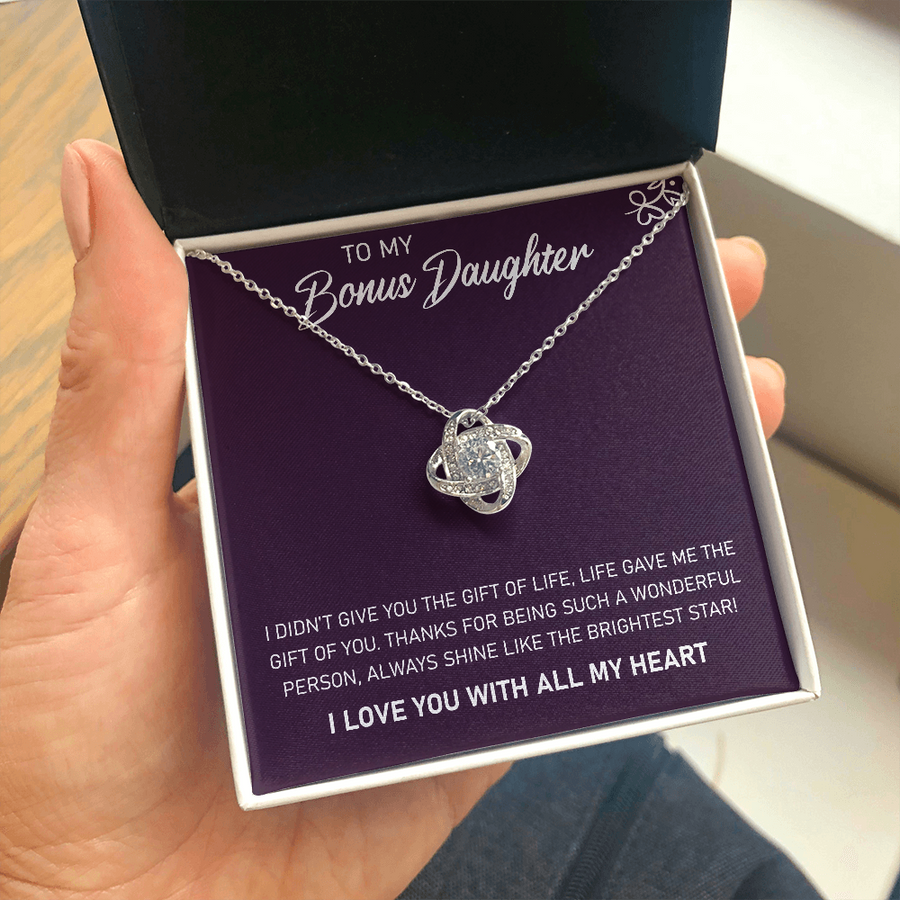 To My Bonus Daughter - Purple Necklace