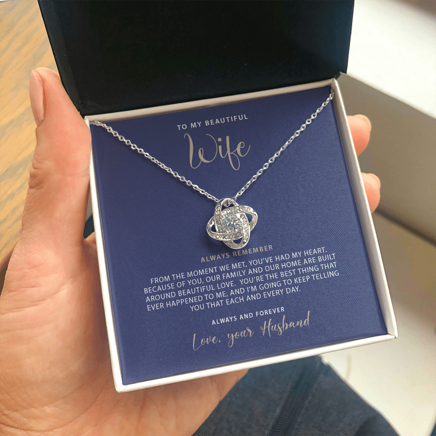 Wife Love Knot Necklace
