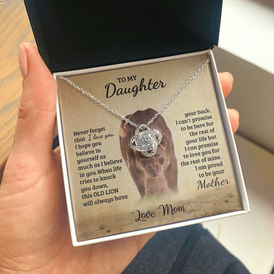 To My Daughter Necklace, Gift To Daughter From Mom, Daughter Jewelry