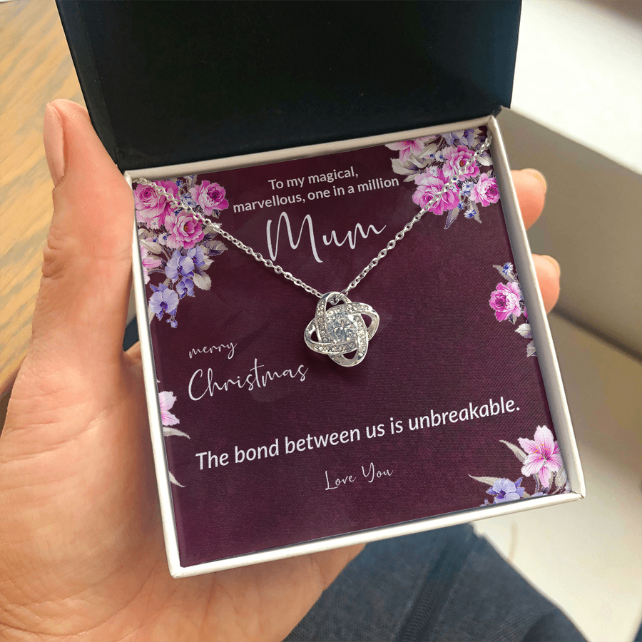 Christmas Gift Necklace for Mom | Luxury LED Gift Box