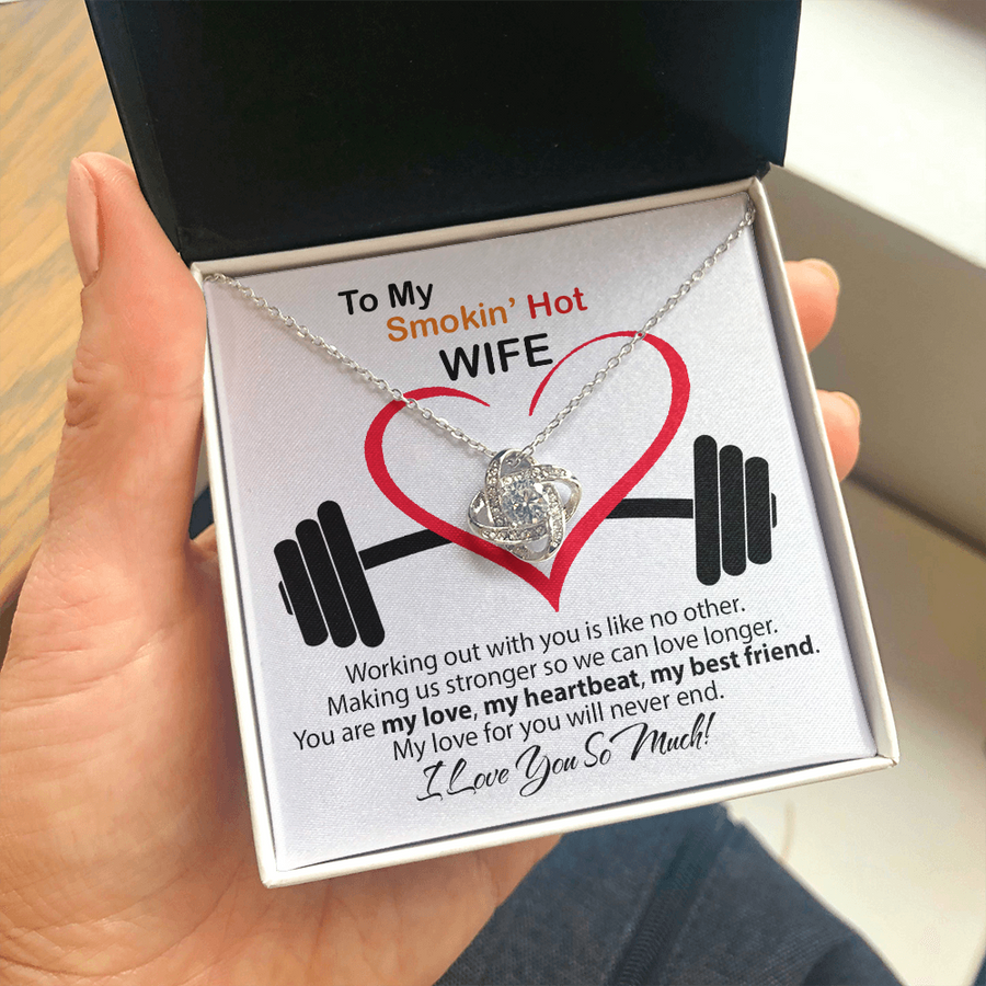 To My Smokin' Hot Wife Necklace