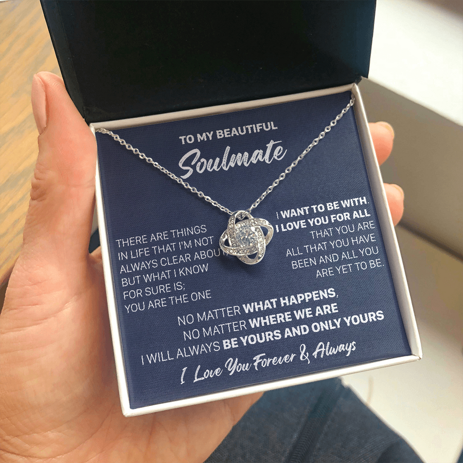 Gift For Your Soulmate Christmas - The One - Love Knot Necklace