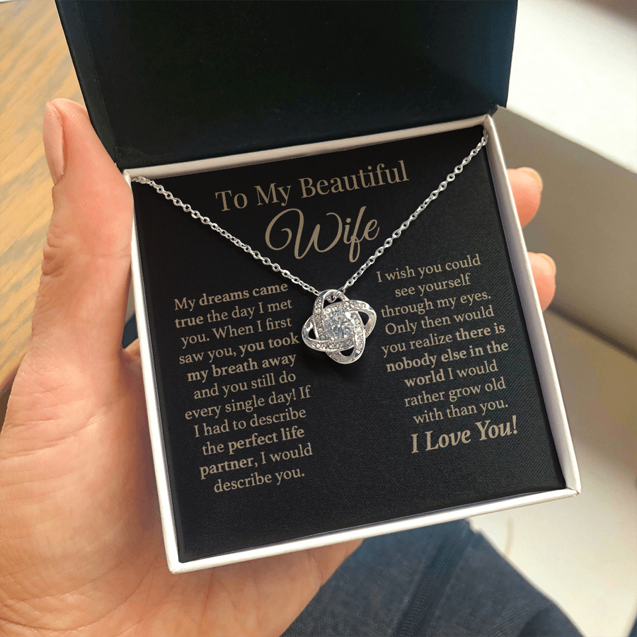To My Wife Grow Old Together Love Necklace