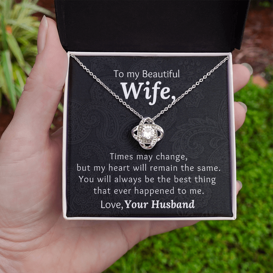 Wife, My Heart Will Remain the Same - Neckalce Necklace