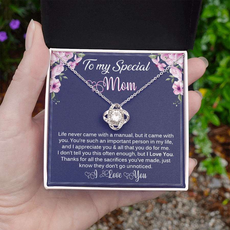 Love Knot Necklace for Special Mom
