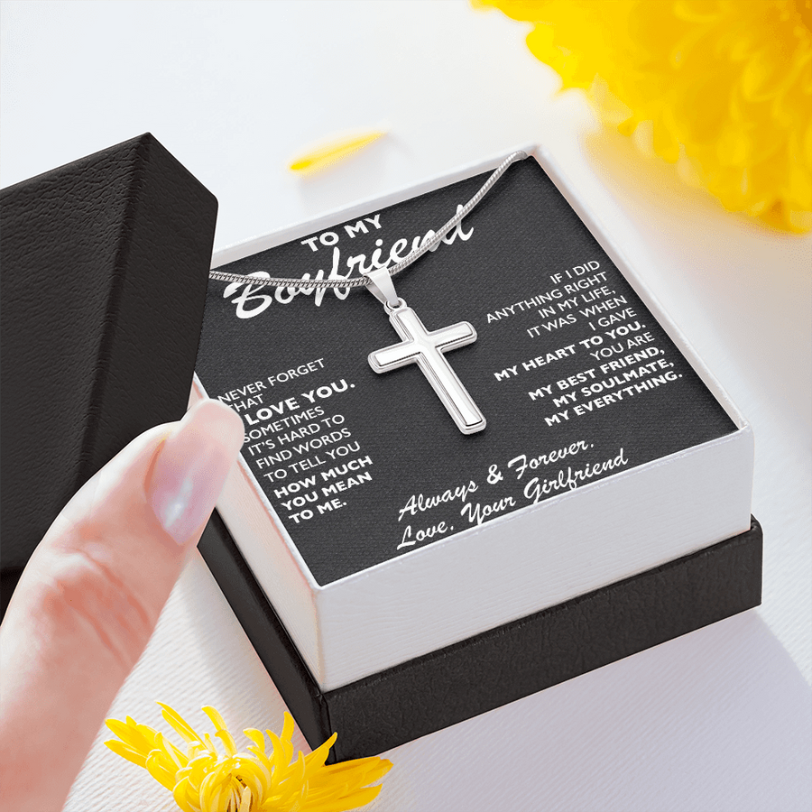BF001 // Cross Necklace // Gift For Boyfriend