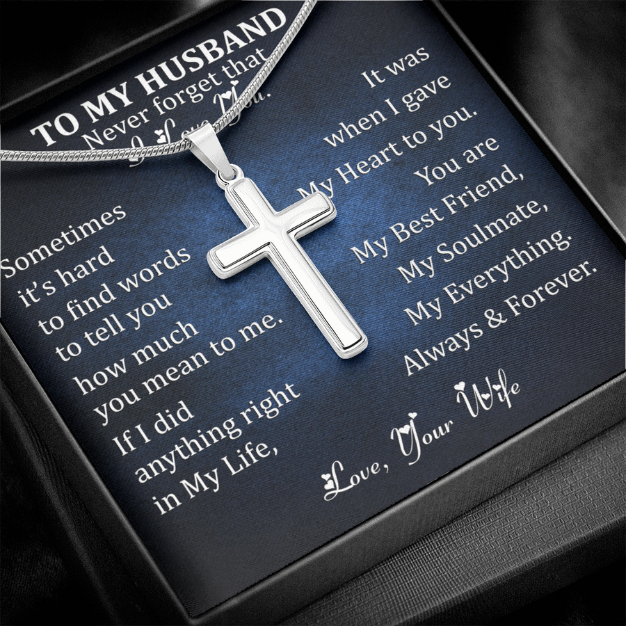To My Husband- Luxury Cross Necklace