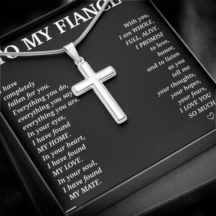 FA003 // Cross Necklace // Gift For Fiancé
