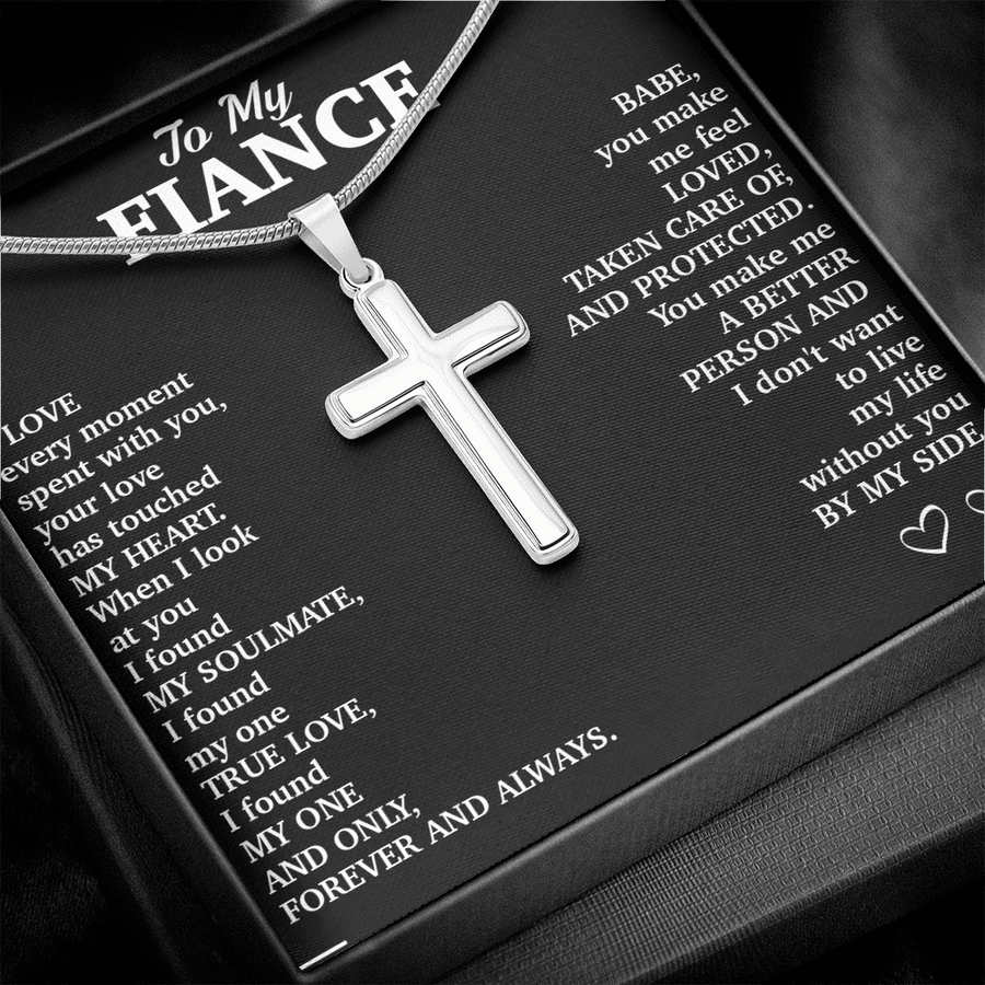 FA002 // Cross Necklace // Gift For Fiancé