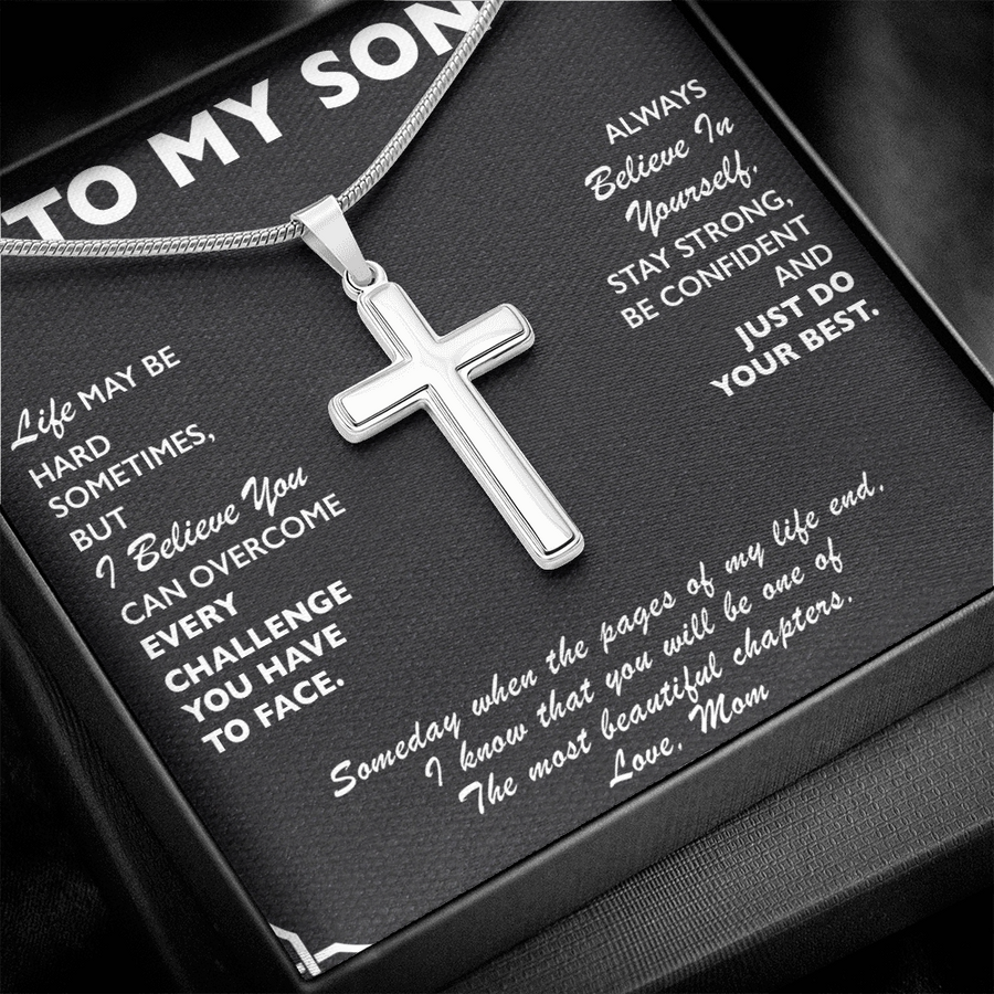 SM002 // Cross Necklace // Gift For Son