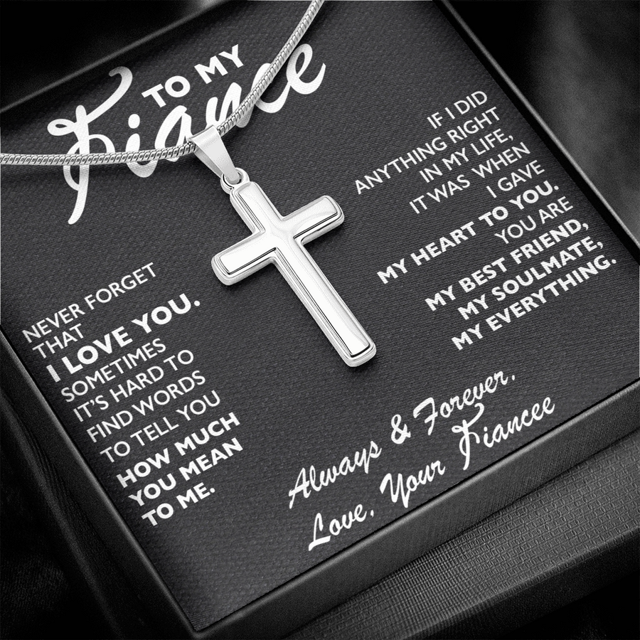 FA001 // Cross Necklace // Gift For Fiancé