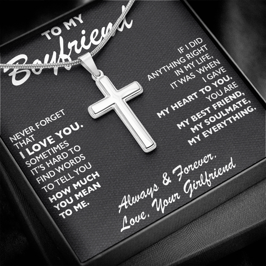 BF001 // Cross Necklace // Gift For Boyfriend