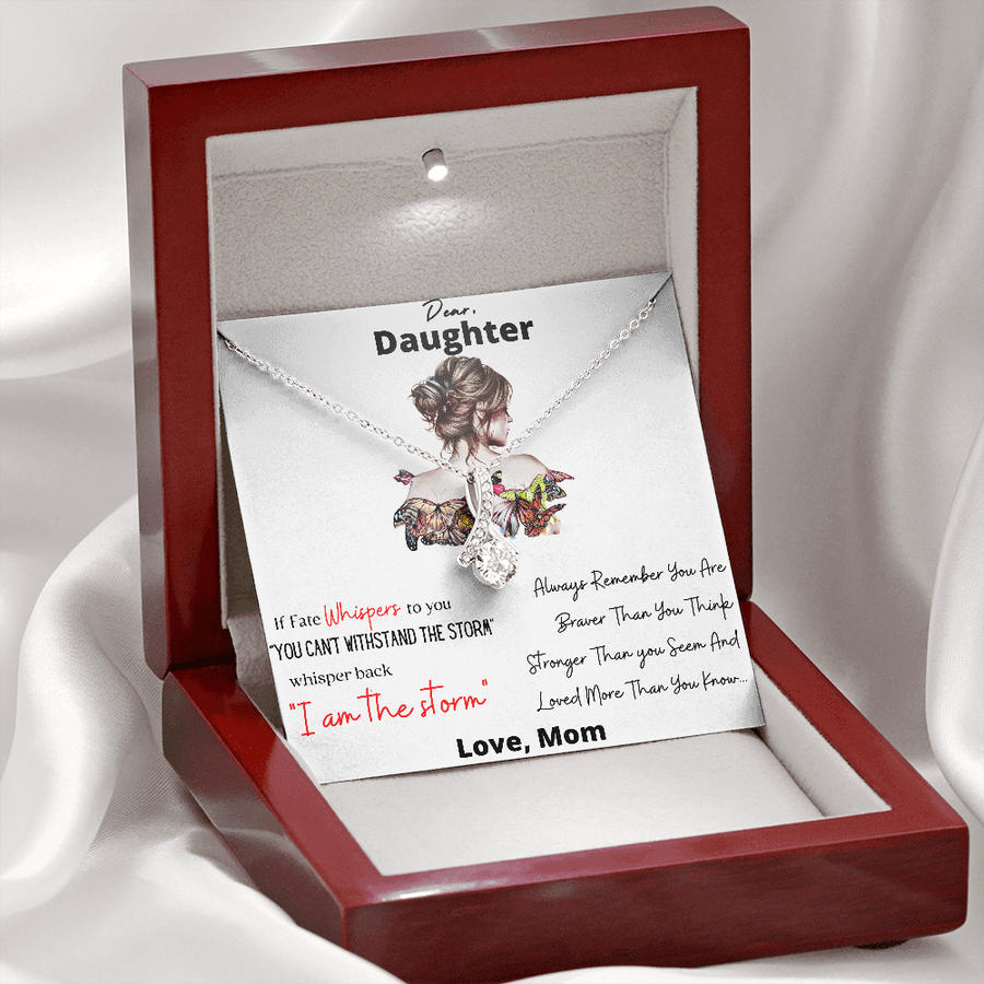 To My Daughter Necklace, Daughter Necklace From Mom, Sentimental Gift Mother to Daughter, Daughter Jewelry, Mother Daughter - Gift for Daughter From Mom, Daughter Mother Necklace, Daughter Gift From Mom
