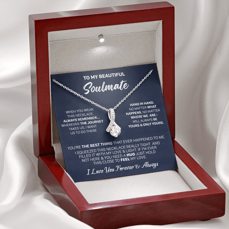 Gift For Your Soulmate Remember No Matter Squeezed Alluring Beauty Necklace