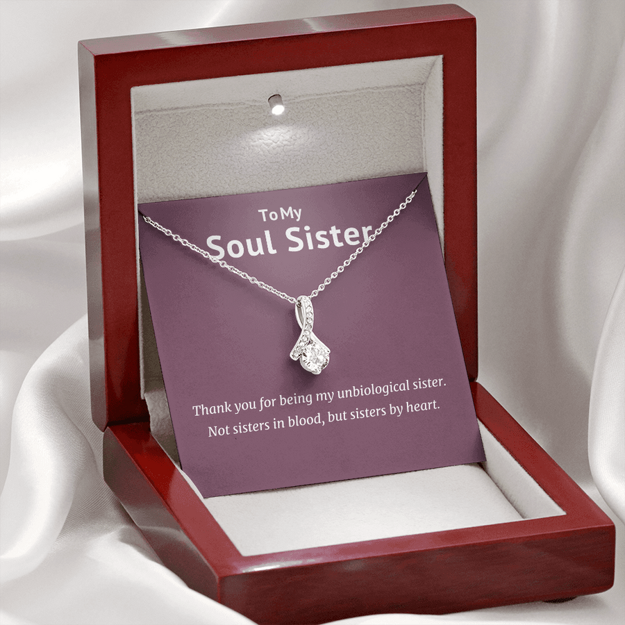 Interlocking Hearts Necklace, to My Soul Sister & Best Friend, Soul Sister Necklace, Best Friend Thank You Gift for Friend Christmas Gifts