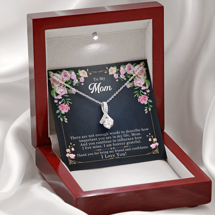 To My Mom Necklace, From Daughter to Mom, Necklace for Mother, Gift for Daughter, Christmas Necklace Gift, Christmas Necklace for Mom