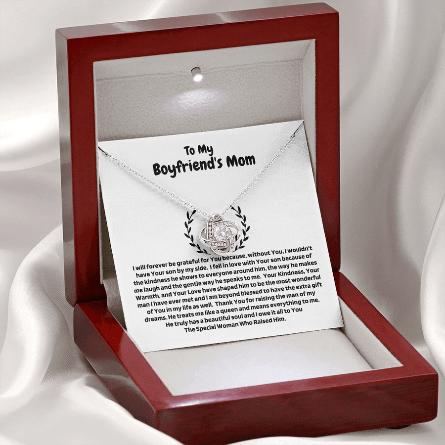 Luxury Love Knot Necklace for Boyfriend's Mom