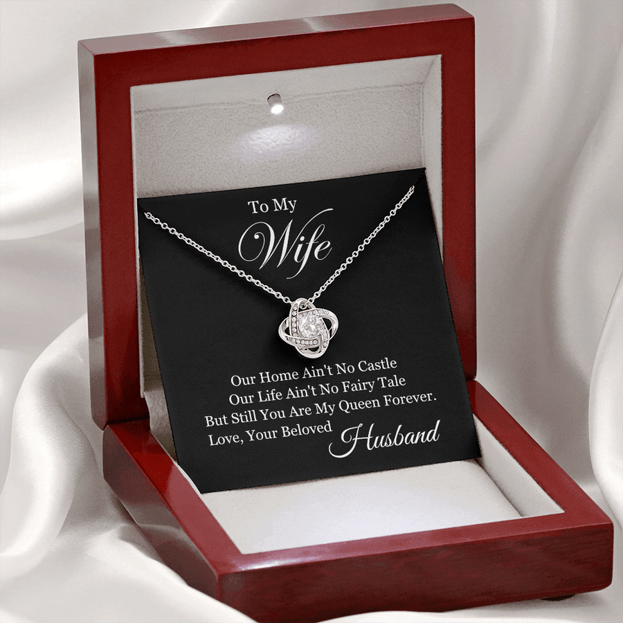 To My Wife - You Are My Queen Forever Necklace