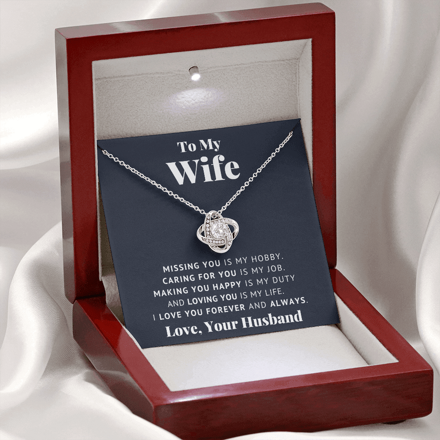 To My Wife | Forever and Always | 14k White Gold