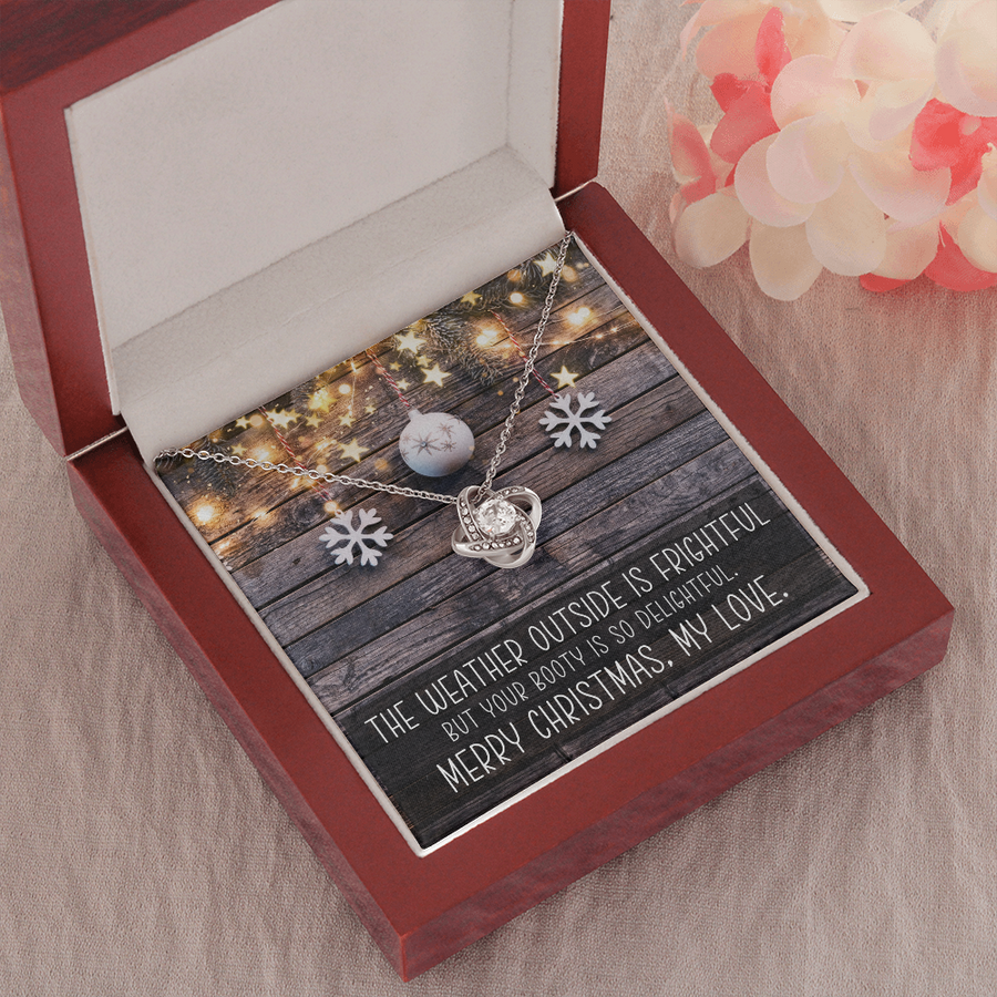 Gorgeous & Humorous Message Card with Necklace for Your Love