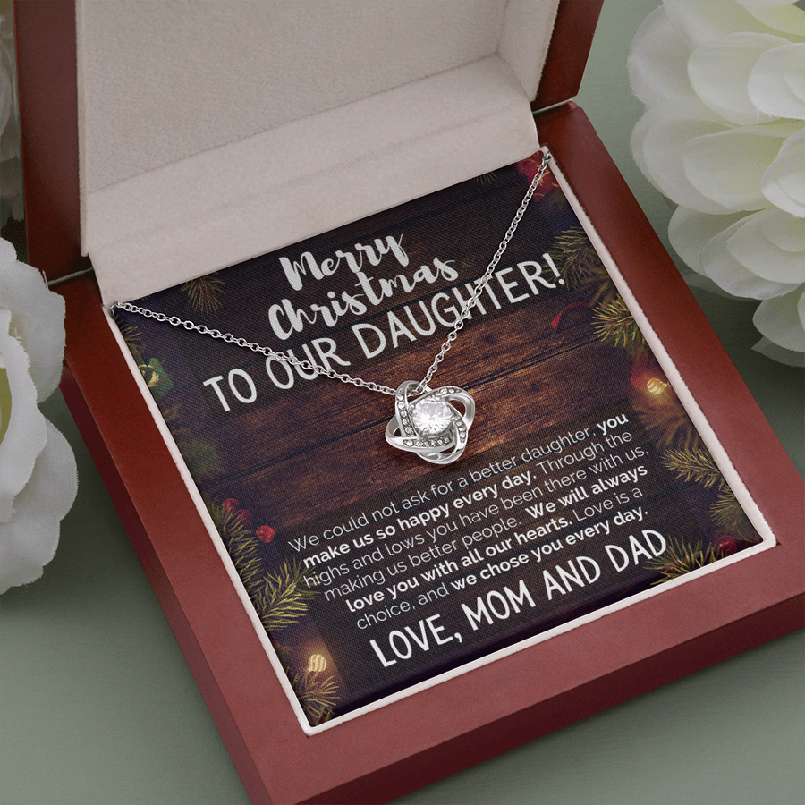Merry Christmas to Our Daughter - Beautiful Necklace Gift