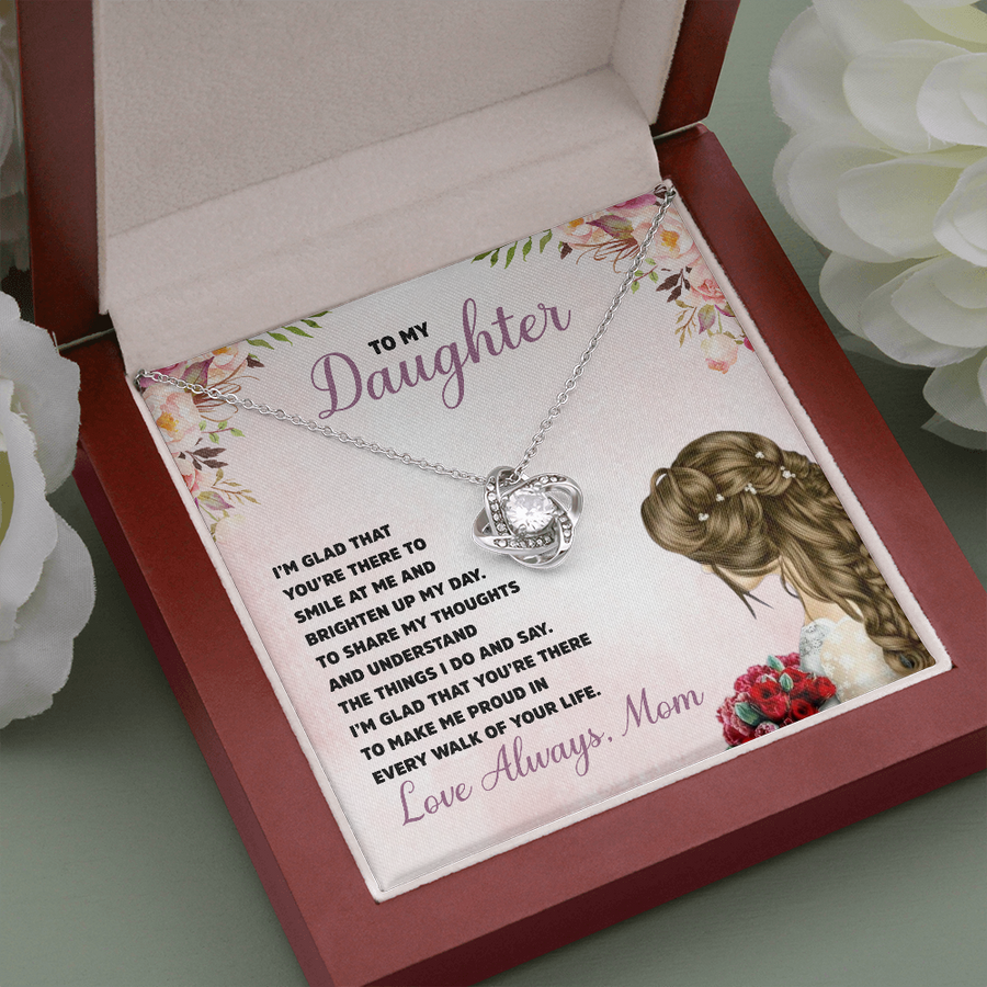 Mom to Daughter - Love Knot Necklace Gift