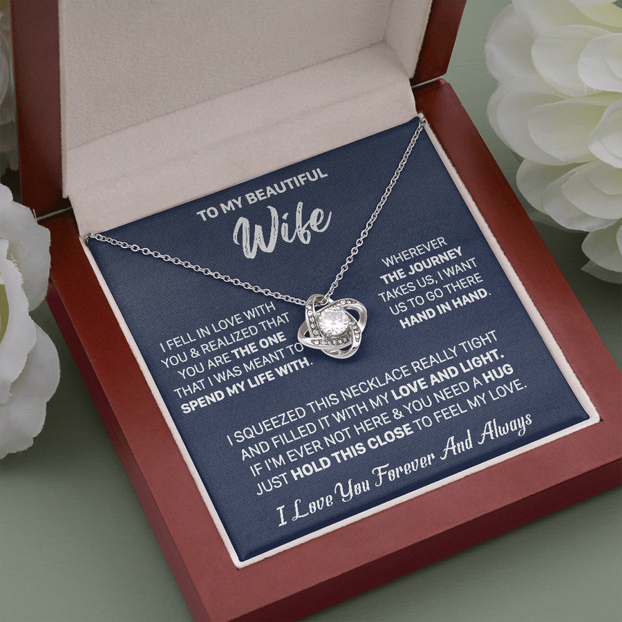 Gift For Wife - Feel My Love - Love Knot Necklace