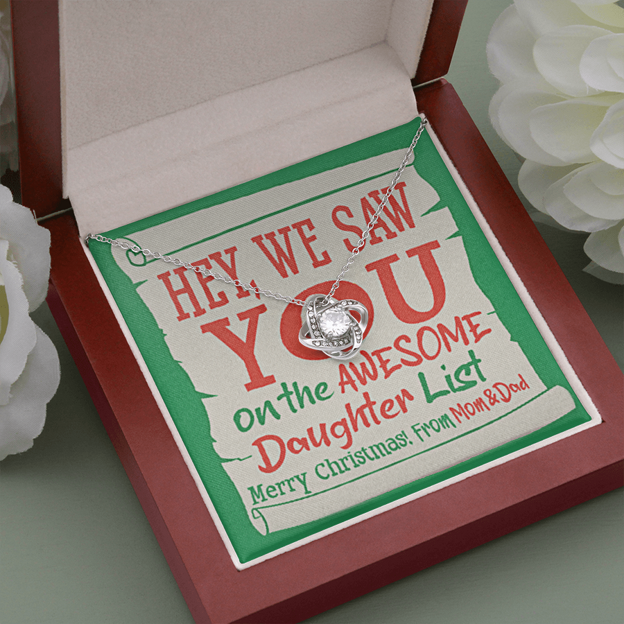 We Saw You On The Awesome Daughter List Necklace