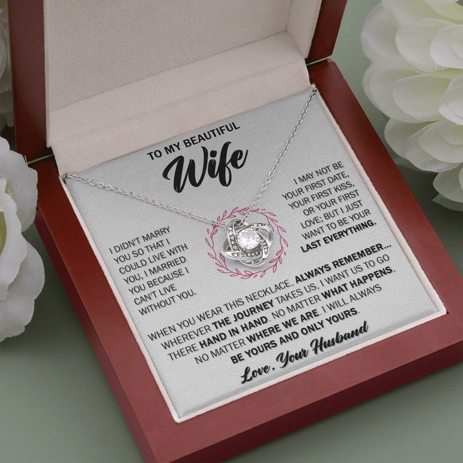 Gift For Wife - No Matter - Love Knot Necklace