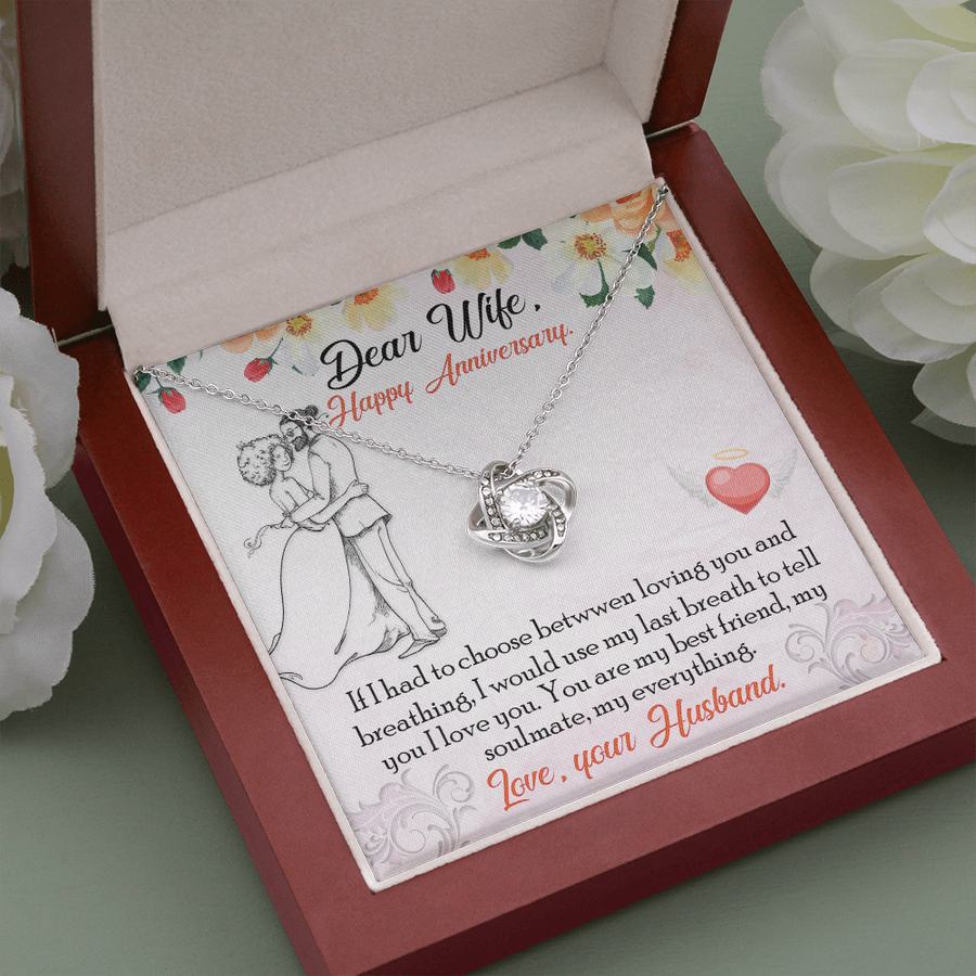 To My Dear Wife Gift Necklace, Wife Necklace From Husband, Anniversary Necklace for Wife, Wife Birthday Gift, to My Wife Necklace - Gift to Wife From Husband, Anniversary, Valentines, Birthday Gift