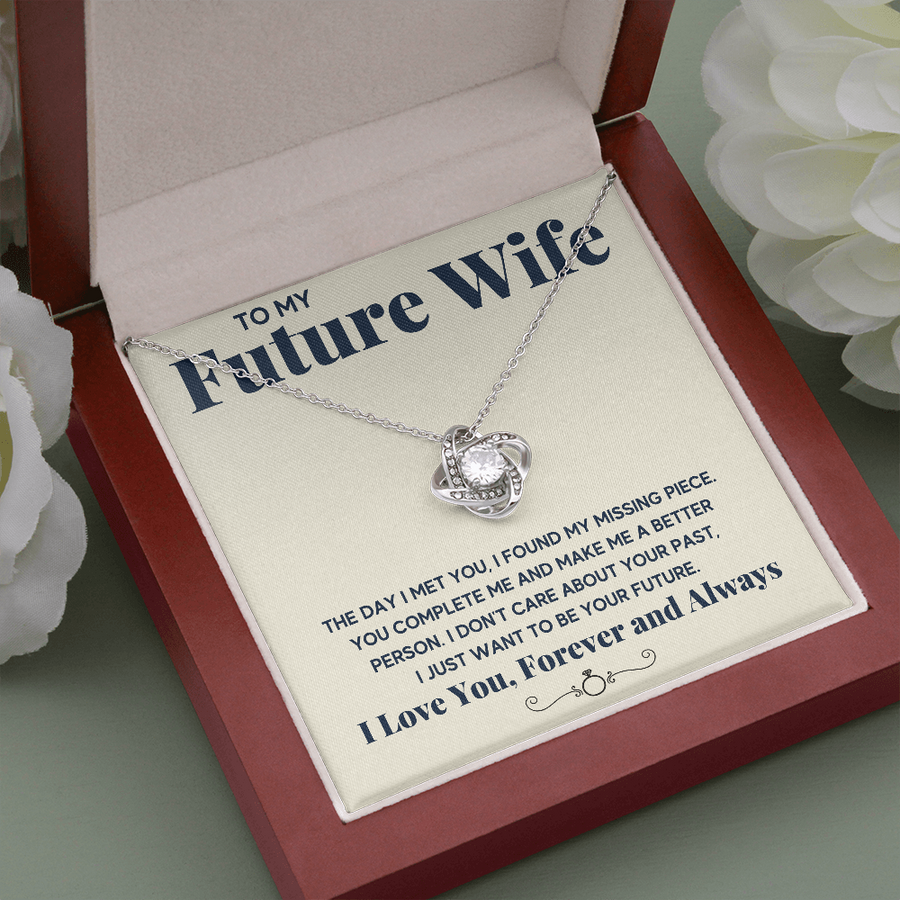 TO MY FUTURE WIFE LOVE KNOT NECKLACE GIFT SET