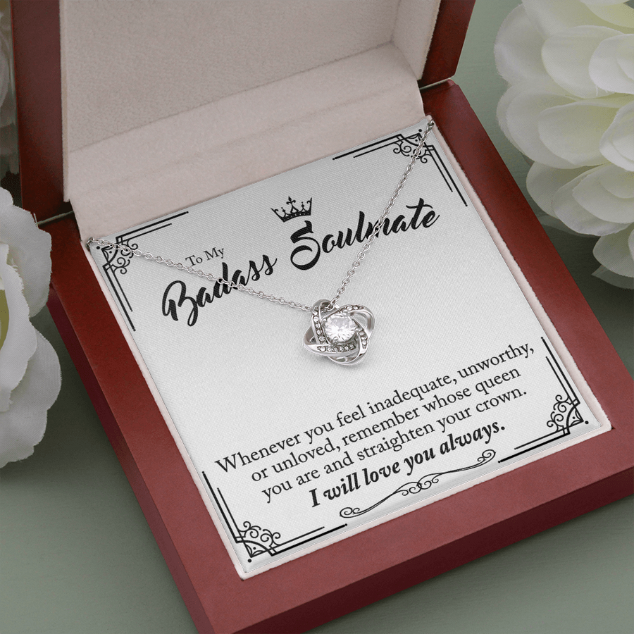 (Almost Gone) To My Badass Soulmate - Straighten Your Crown Necklace