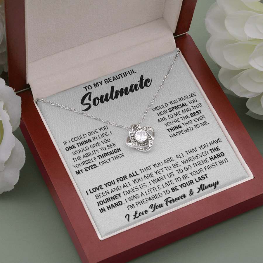 Gift For Soulmate - Through My Eyes - Love Knot Necklace
