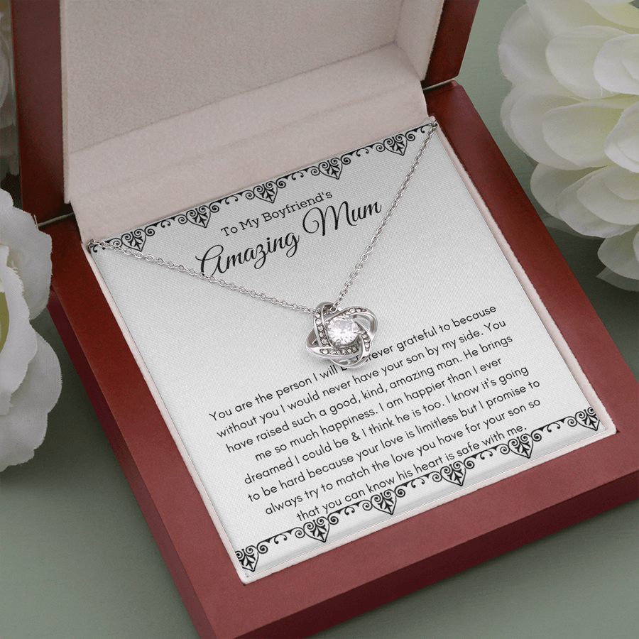 To My Boyfriends Mum Gift, Mothers Day Gift For Boyfriends Mum, Bonus Mom Gift, Birthday Gifts for Boyfriends Mum Necklace