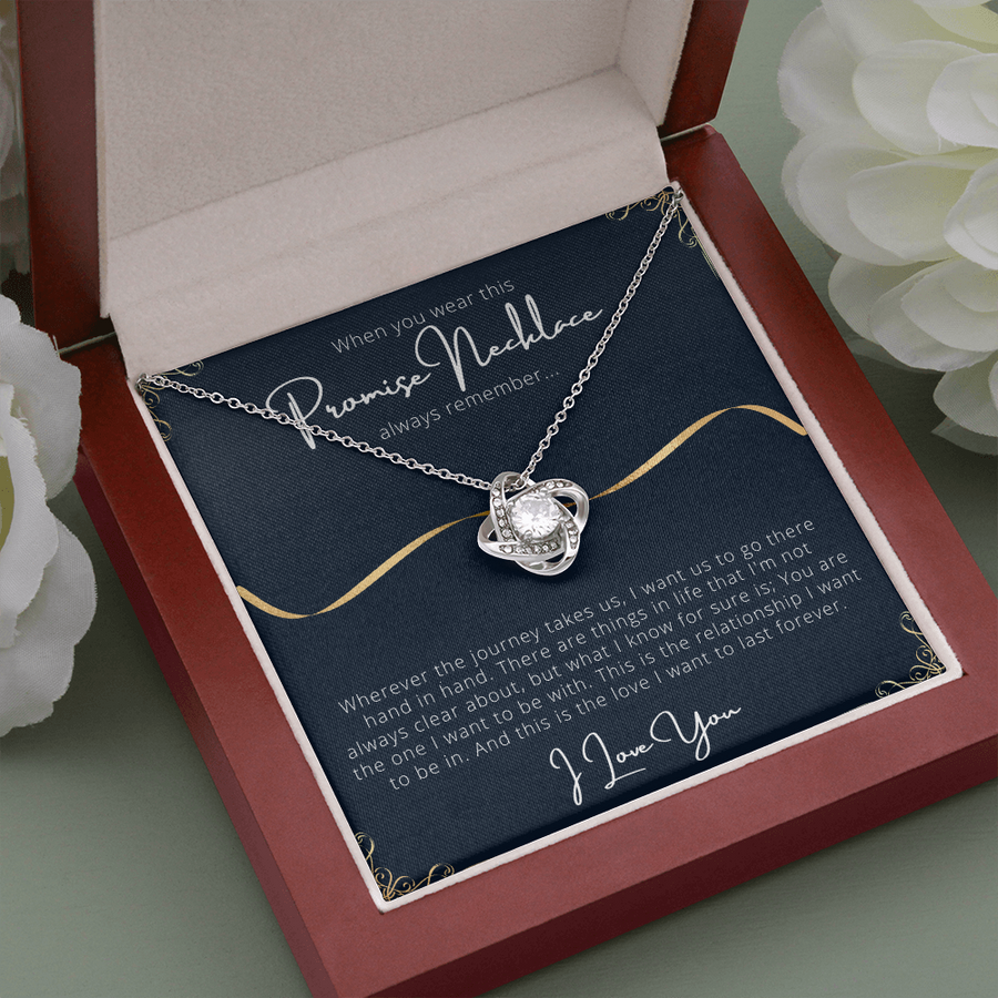 Promise Necklace Gift For Girlfriend From Boyfriend, Girlfriend Anniversary, Gift For Girlfriends Birthday