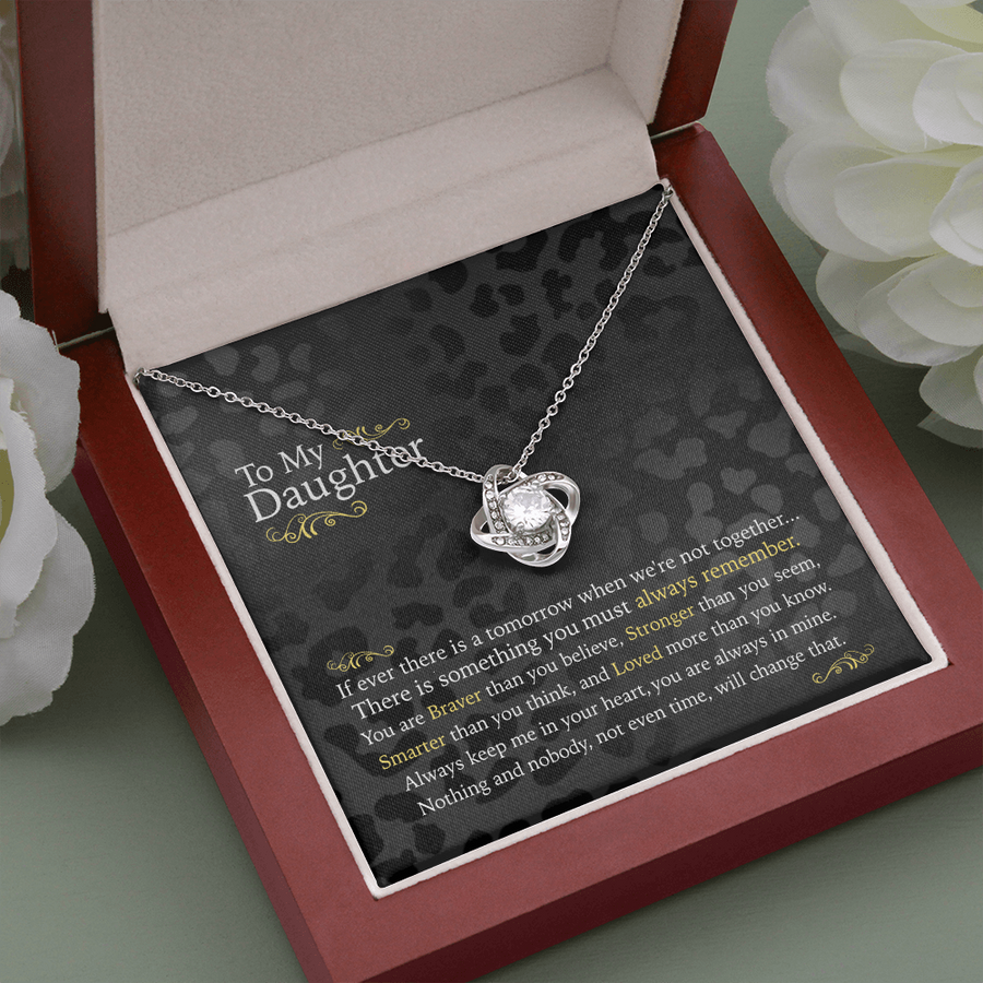To My Daughter Necklace With Message Card, Sentimental Gift for Daughter, Love From Mom - Gift for Daughter From Mom, Daughter Mother Necklace, Daughter Gift From Mom, to My Daughter, Daughters Birthday, Unique, Grown Up Daughter