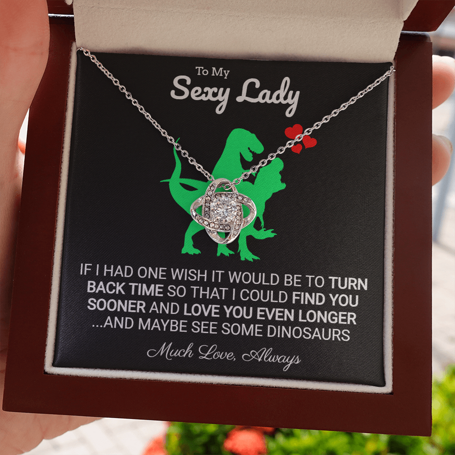 Turn Back Time - Stunning Love Knot Necklace