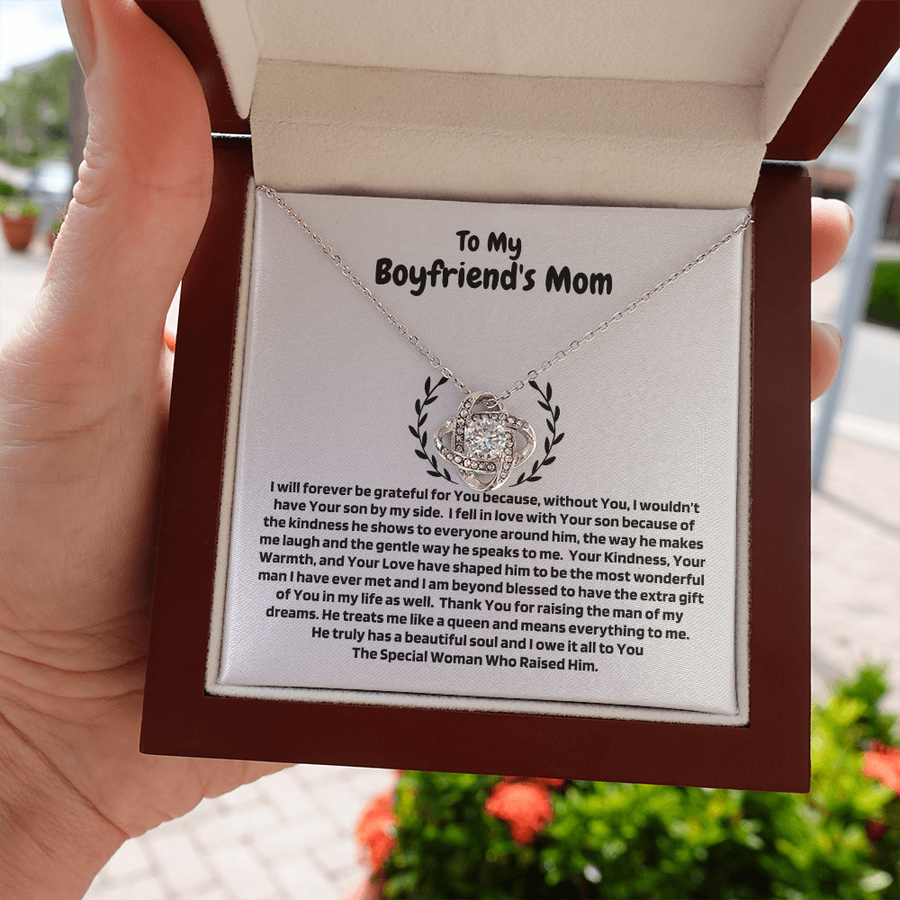 Luxury Love Knot Necklace for Boyfriend's Mom