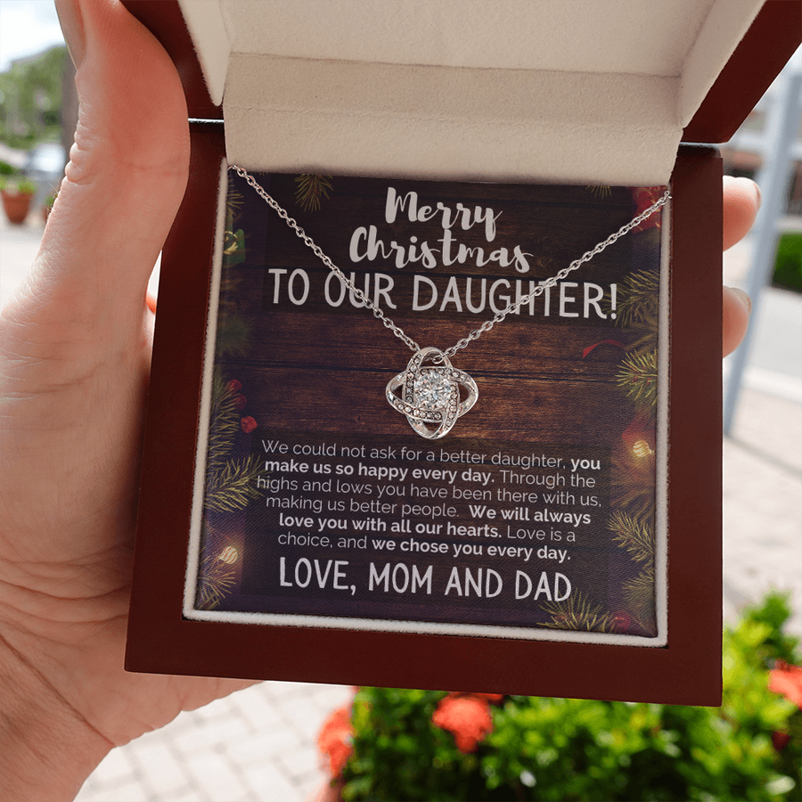 Merry Christmas to Our Daughter - Beautiful Necklace Gift