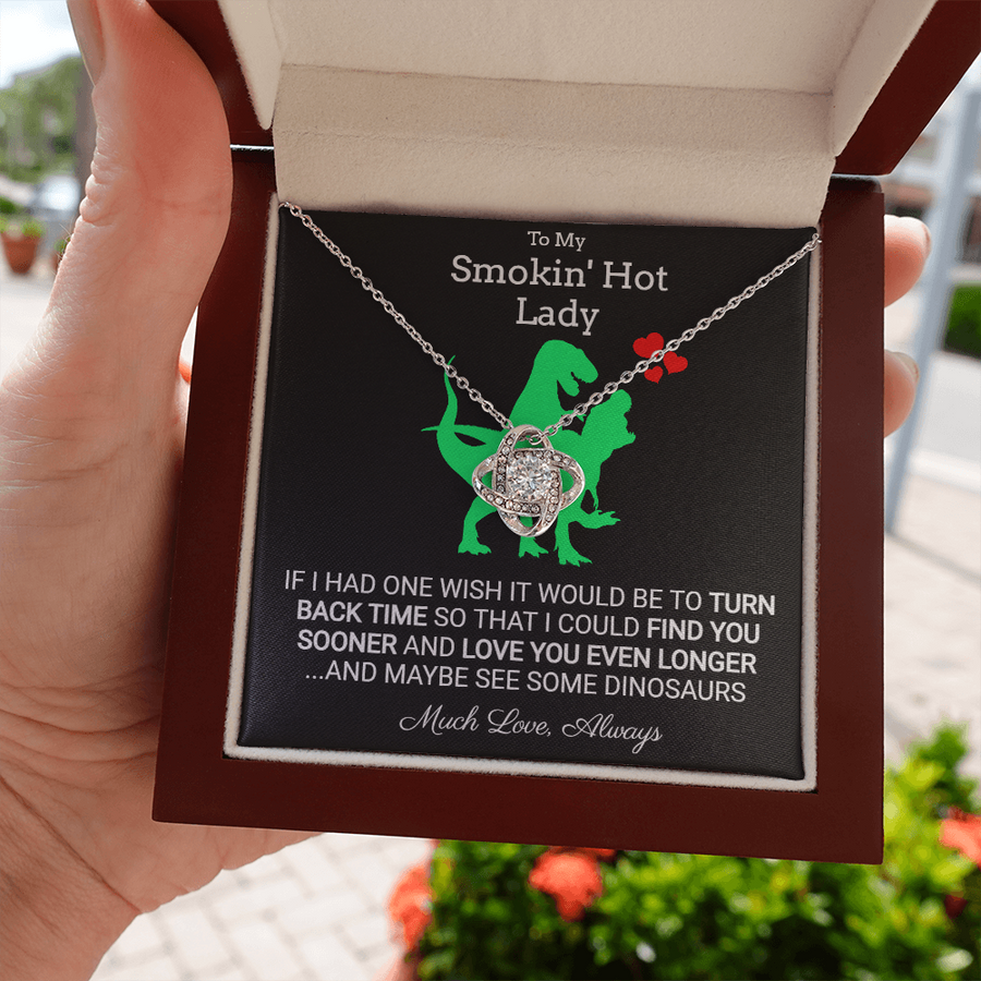 Turn Back Time, Stunning Love Knot Necklace