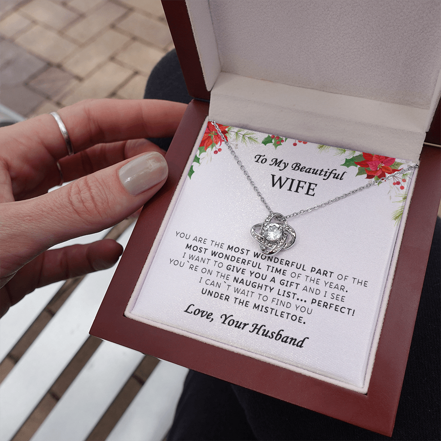 To My Beautiful Wife | Necklace with Message Card |
