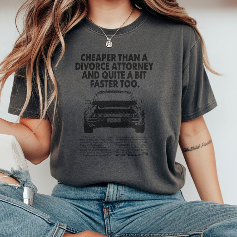 Car Enthusiast T-Shirt | Classic Sports Car Advertisement Design | 100% Premium Cotton Tee | Funny Automotive Gift For Gearheads